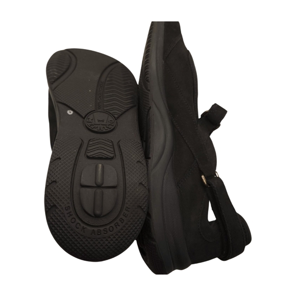 Mephisto Women's Runoff Mary Jane Slip On Flats Black Suede Leather Size 9.5 - Picture 11 of 13